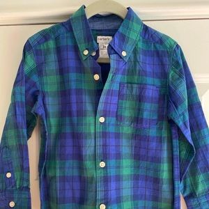 Carter’s Plaid Button Down Long Sleeve